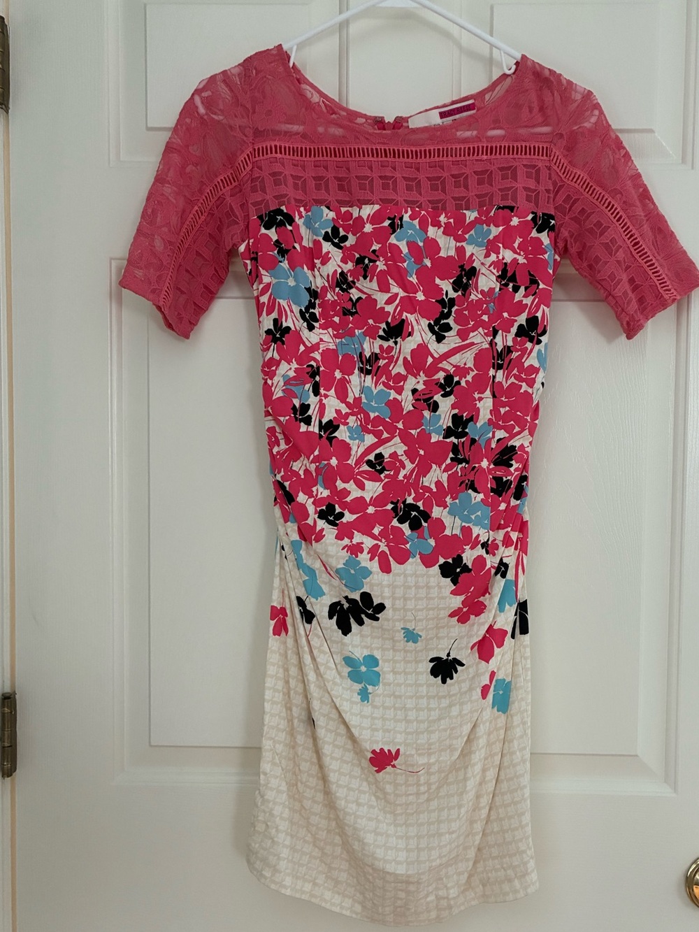 Tracy Reese Pink Lace and Floral Dress